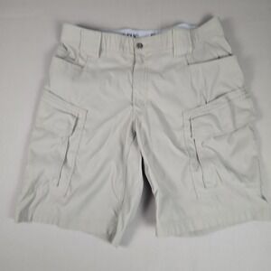 Duluth Trading Flex Dry On The Fly Cargo Shorts Mens 36 Tan Relaxed Fit C85